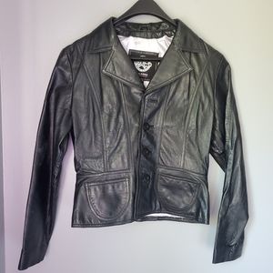 Wilson's Vintage Maxima Black 100% Leather Jacket